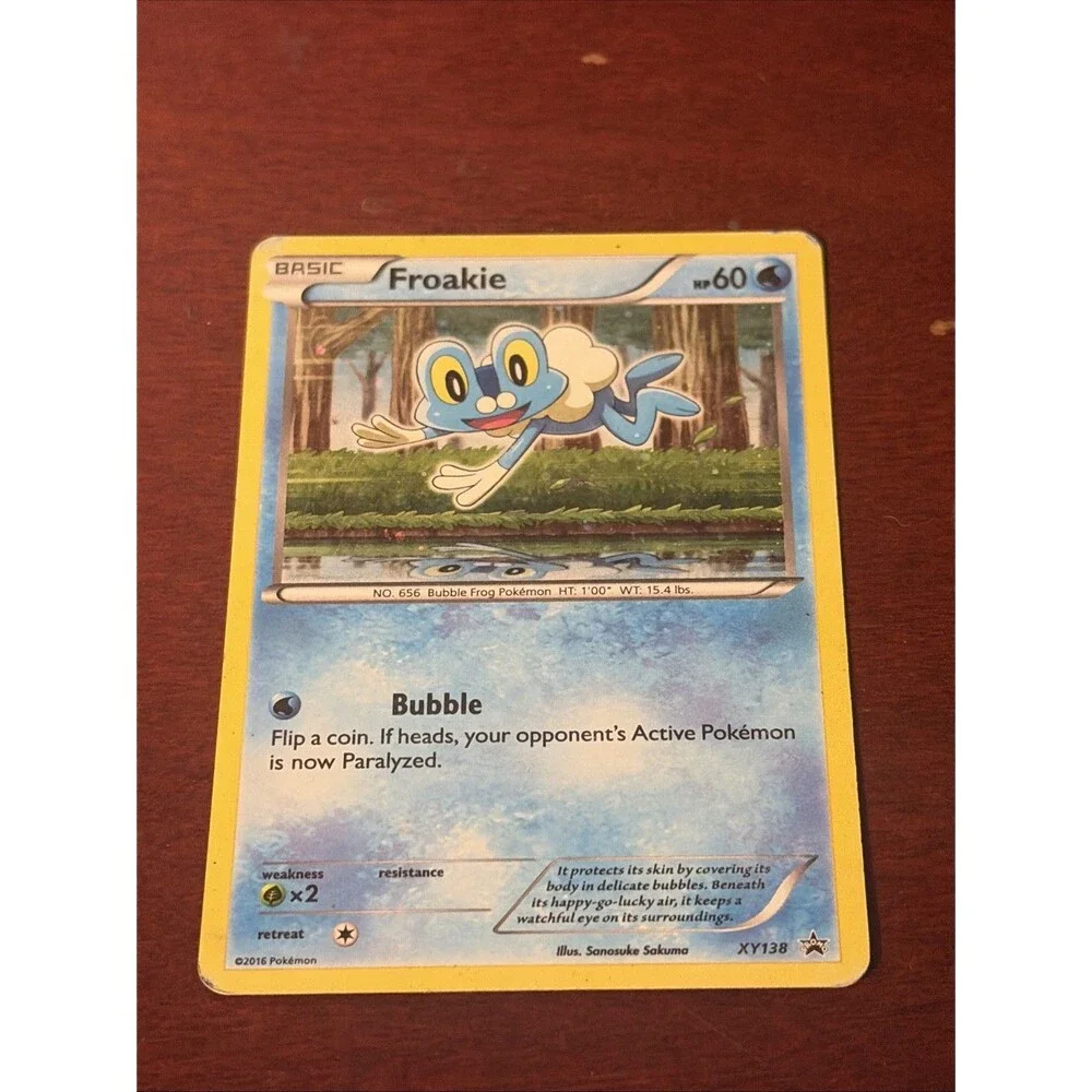 Froakie XY138 (Holo) - Pokemon TCG Promo 2016 Card in protective sleeve NM